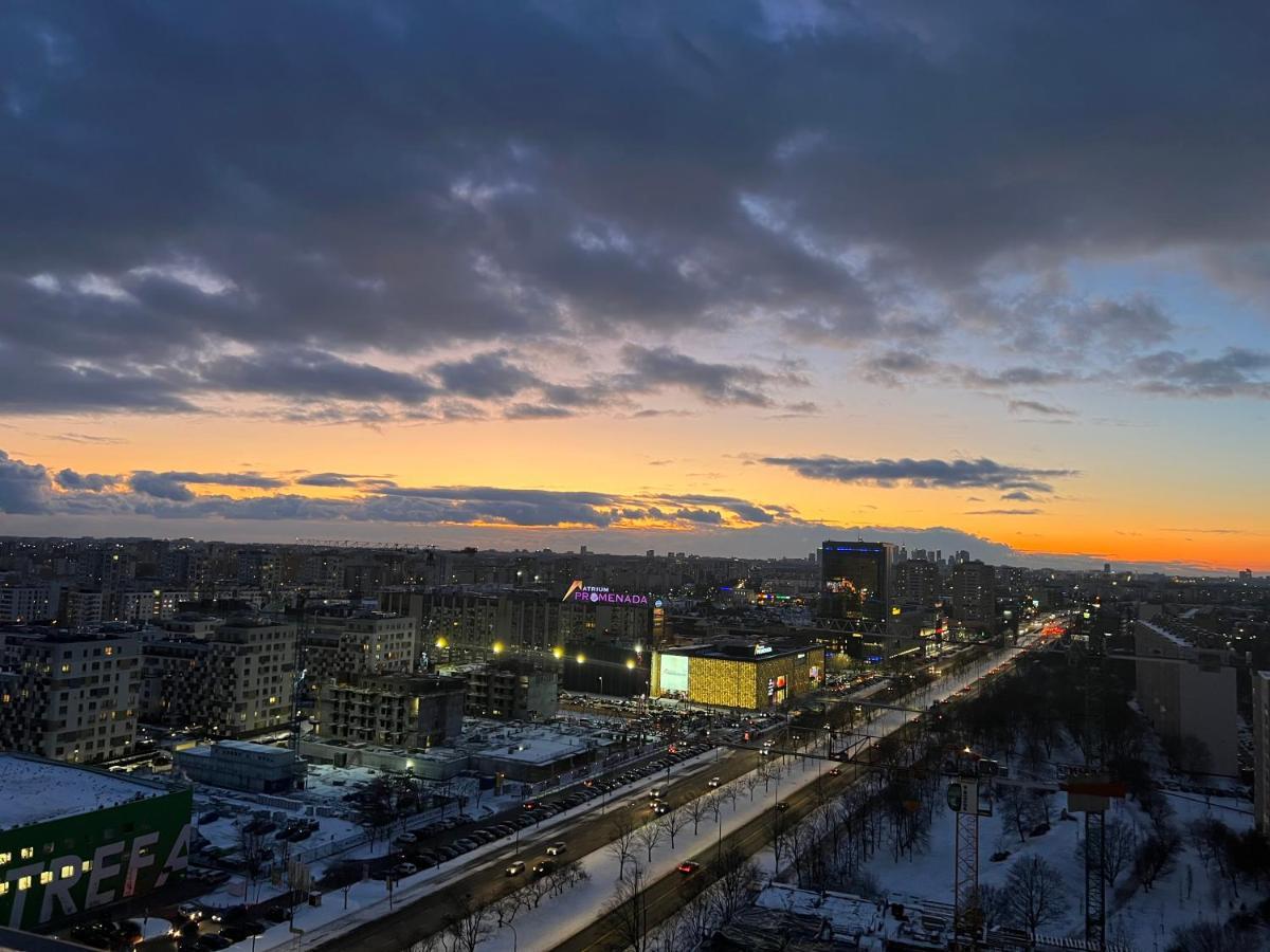 Apartament Skyscrapper Z Widokiem Na Panorame Warszawy Warsaw Luaran gambar